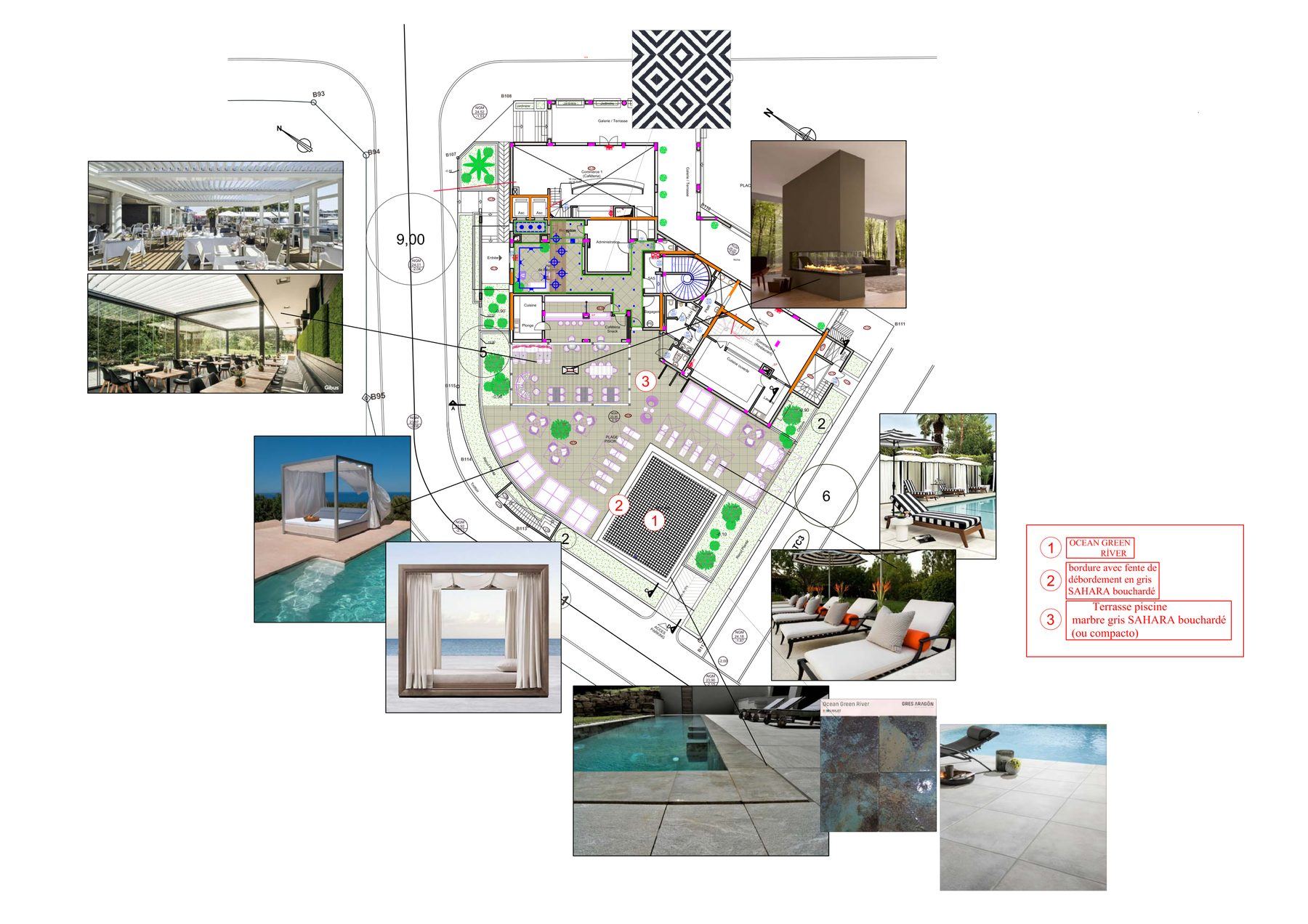 Piscine et pool house